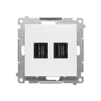 Kontakt Simon Gniazdo HDMI podwójne Simon 55 - biały mat