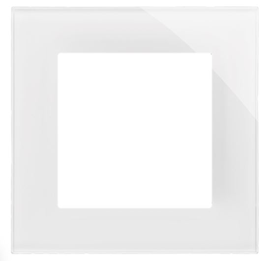 Kontakt Simon Ramka pojedyncza Nature Simon 55 - szkło classic białe