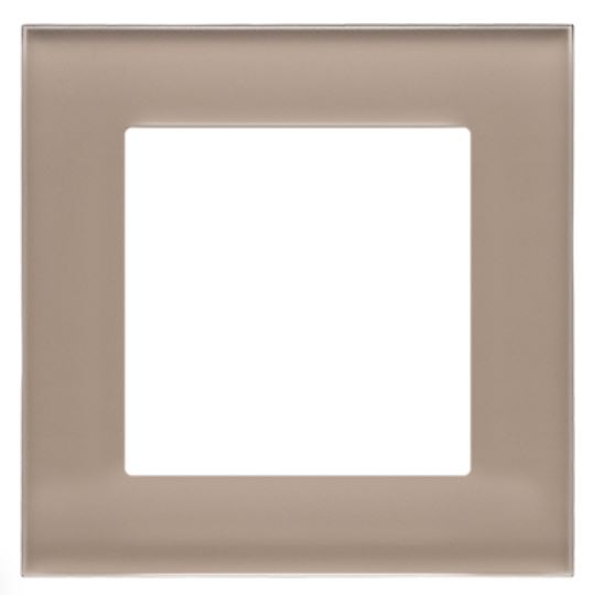 Kontakt Simon Ramka pojedyncza Nature Simon 55 - szkło mrożone beżowe