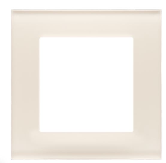 Kontakt Simon Ramka pojedyncza Nature Simon 55 - szkło mrożone kremowe