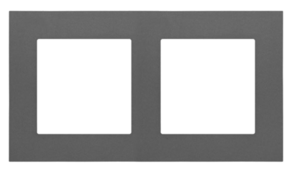 Kontakt Simon Ramka podwójna LINE Simon 55 - grafitowy mat
