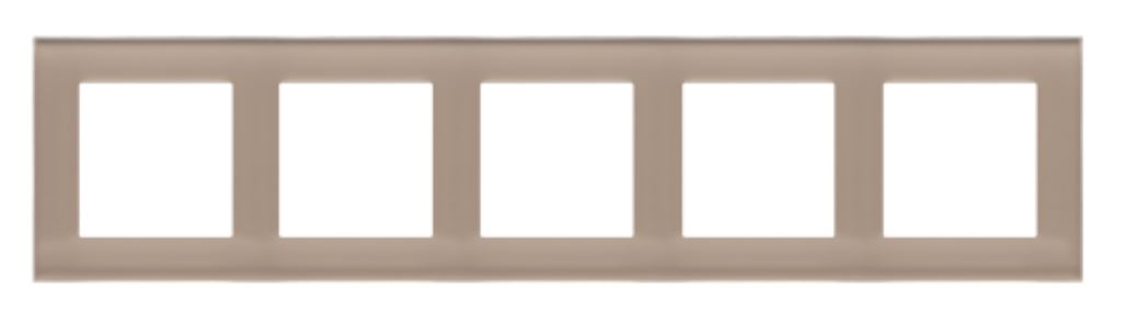 Kontakt Simon Ramka pięciokrotna Nature Simon 55 - szkło mrożone beżowe