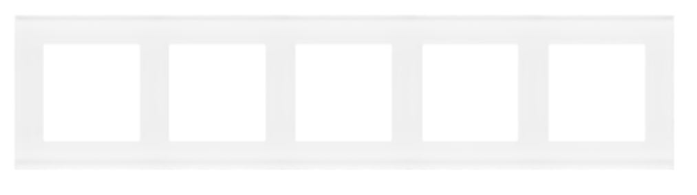 Kontakt Simon Ramka pięciokrotna Nature Simon 55 - szkło mrożone białe