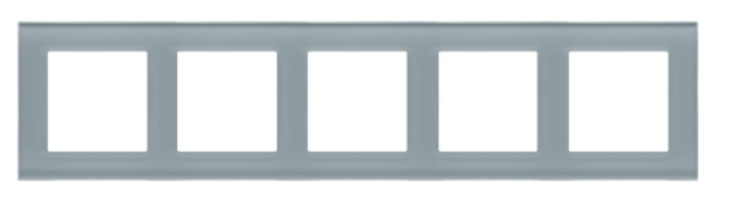 Kontakt Simon Ramka pięciokrotna Nature Simon 55 - szkło mrożone szare