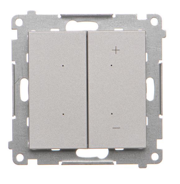 Kontakt Simon Ściemniacz do LED ściemnialnych klawiszowy Simon 55 - aluminium mat