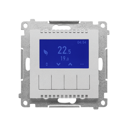 Kontakt Simon Termostat programowalny z wyświetlaczem Simon 55 - aluminium mat