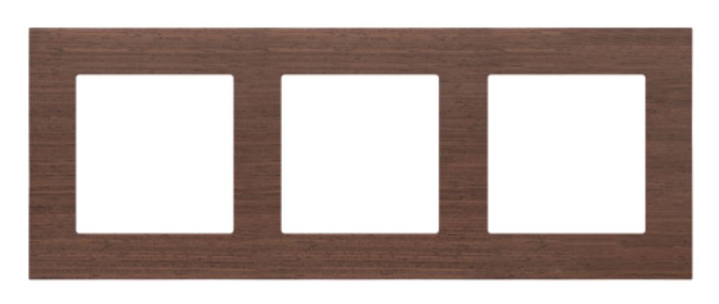 Kontakt Simon Ramka potrójna Nature Simon 55 - orzech