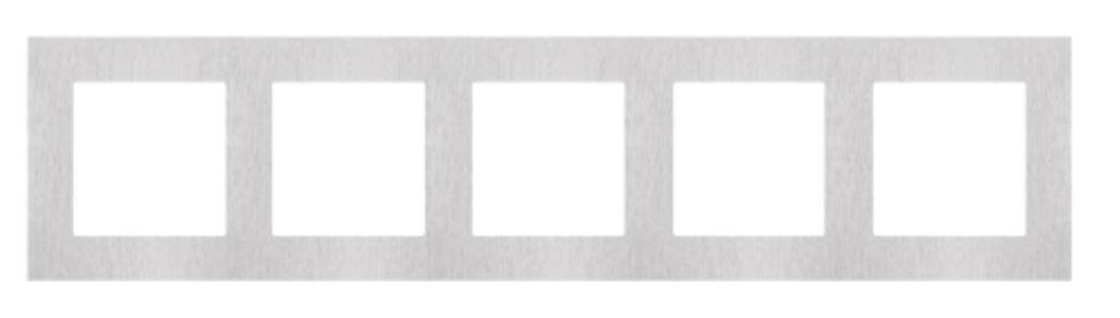 Kontakt Simon Ramka pięciokrotna Nature Simon 55 - inox klasyczny