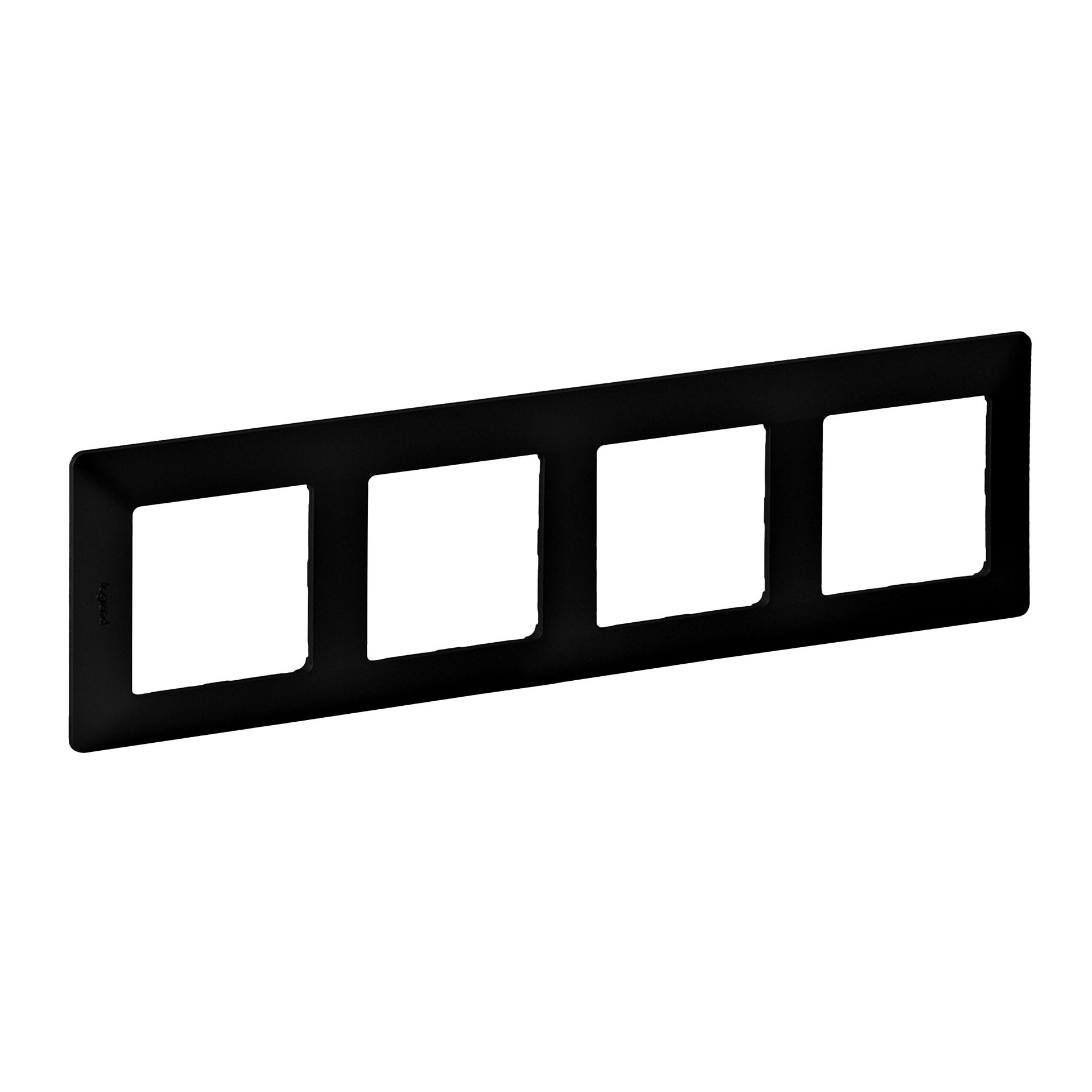 Legrand Ramka poczwórna VALENA Life - czarny