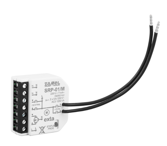 Zamel Sterownik żaluzjowy SRP-01/M do sterowania przewodowego 230V wersja MINI