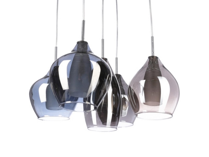 Lampa wisząca AMBER MILANO 5 5xG9 - chrom