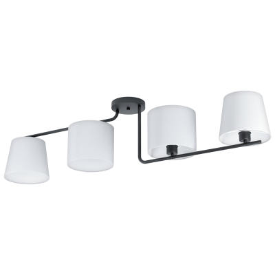 Lampa sufitowa MAROJALES 1 4 E27 - czarny/biały