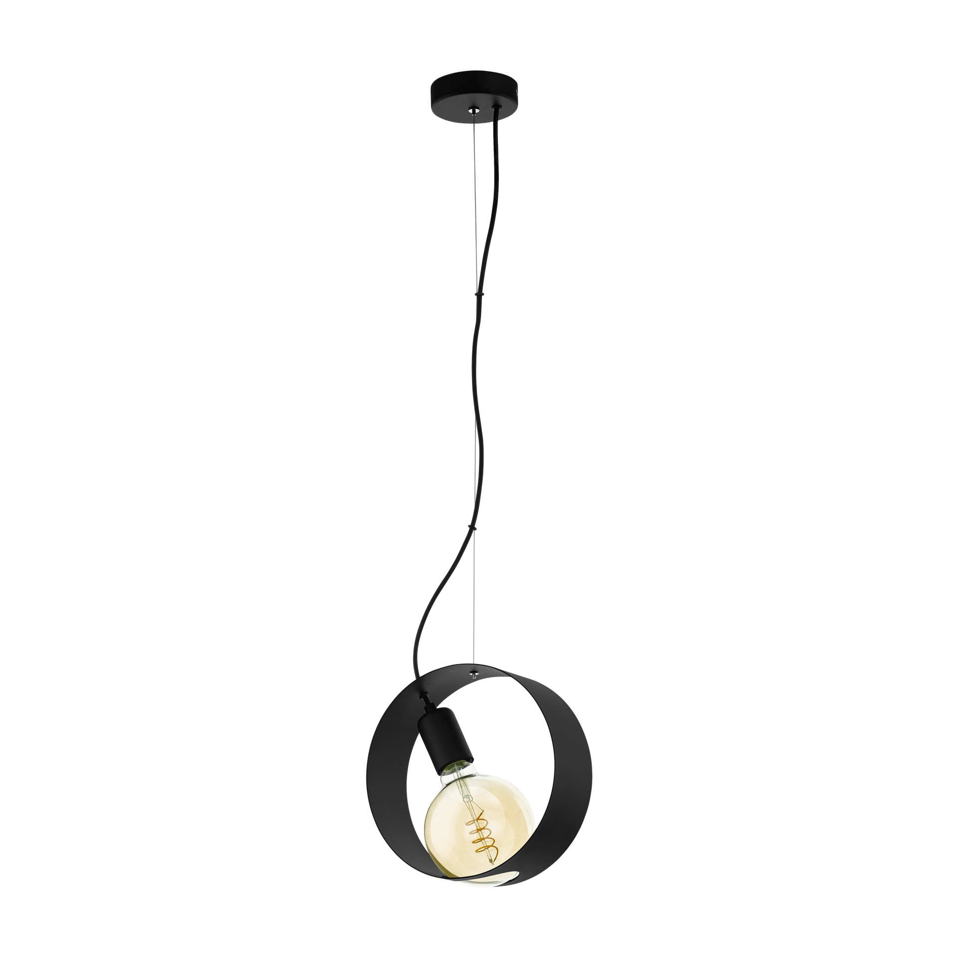 Lampa wisząca MAIDENHEAD E27 - czarny