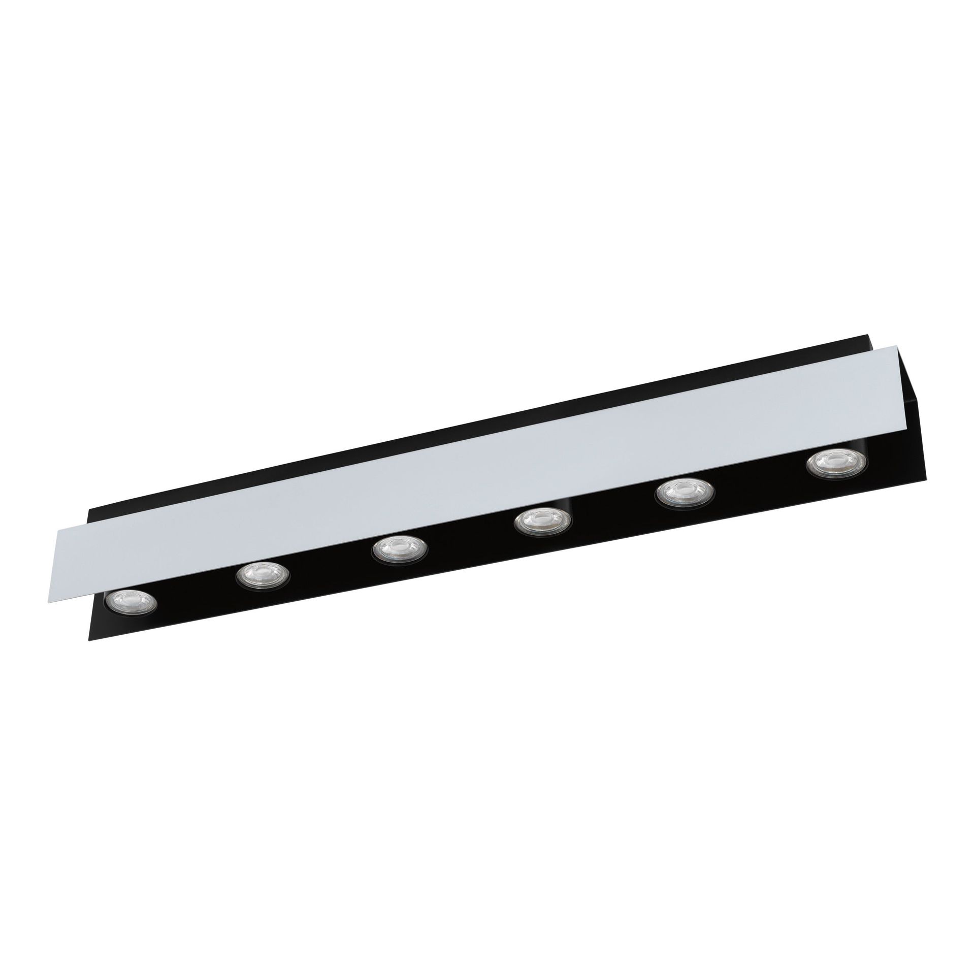 Oprawa sufitowa VISERBA LED 6xGU10 5W 3000K - aluminium/czarny