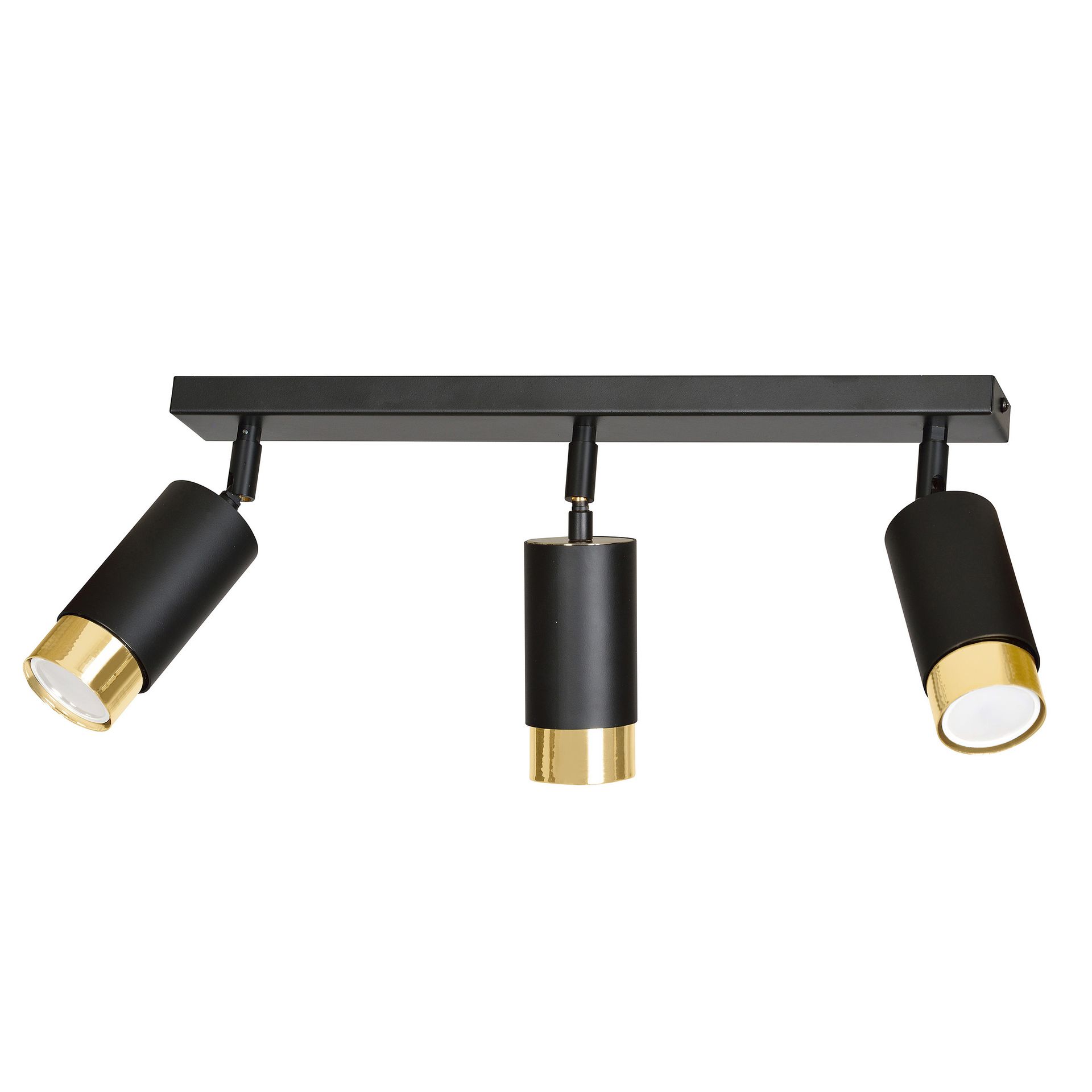 Lampa sufitowa HIRO 3 BL/GOLD 3xGU10 - czarny/złoty