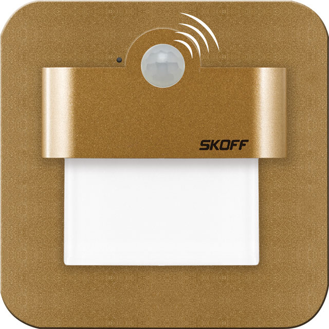 Oprawka SALSA LED 2,4W 3000K 230V PIR - mosiądz mat