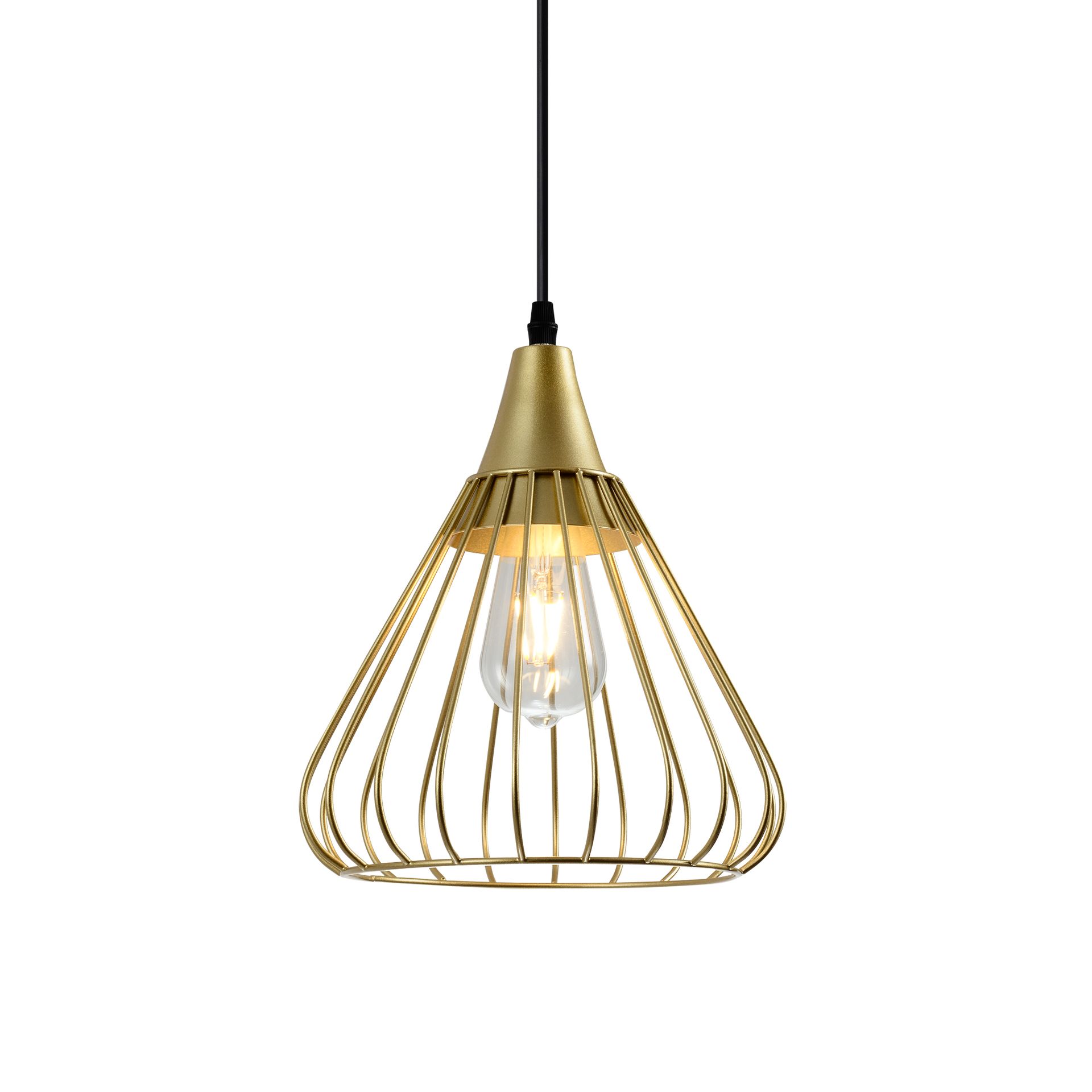 Lampa wisząca TESS E27 - złoty