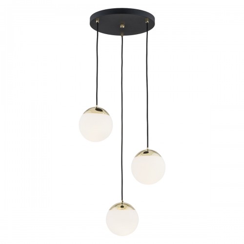 Lampa wisząca LIVIA 3xE14 IP44 - czarny/biały