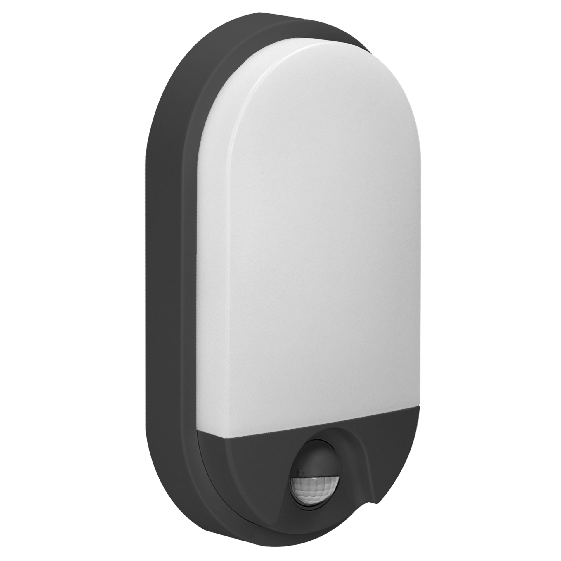 Kinkiet ogrodowy NEFRYT LED 10W 4000K PIR IP54 - czarny