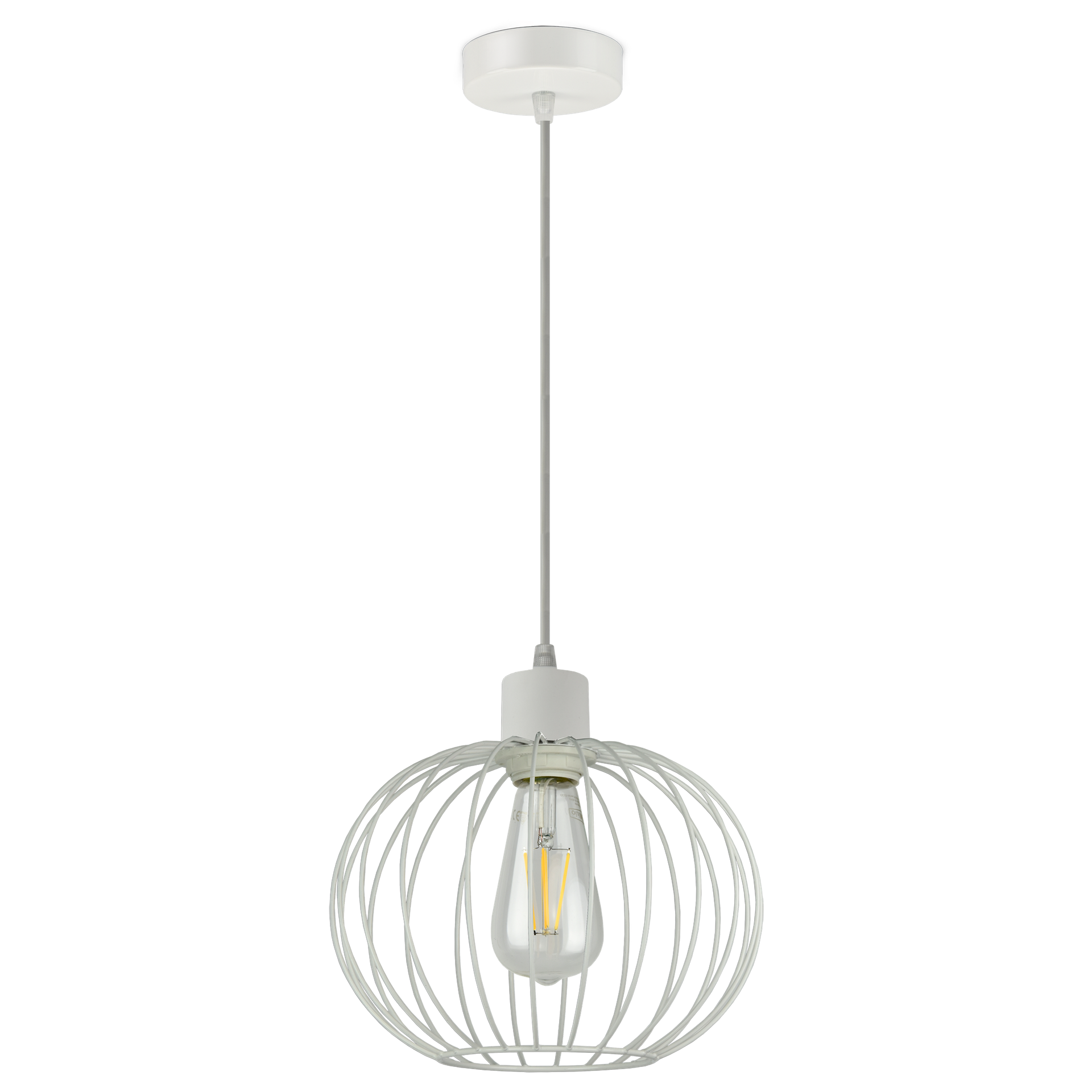 Lampa wisząca SOLA E27 - biały