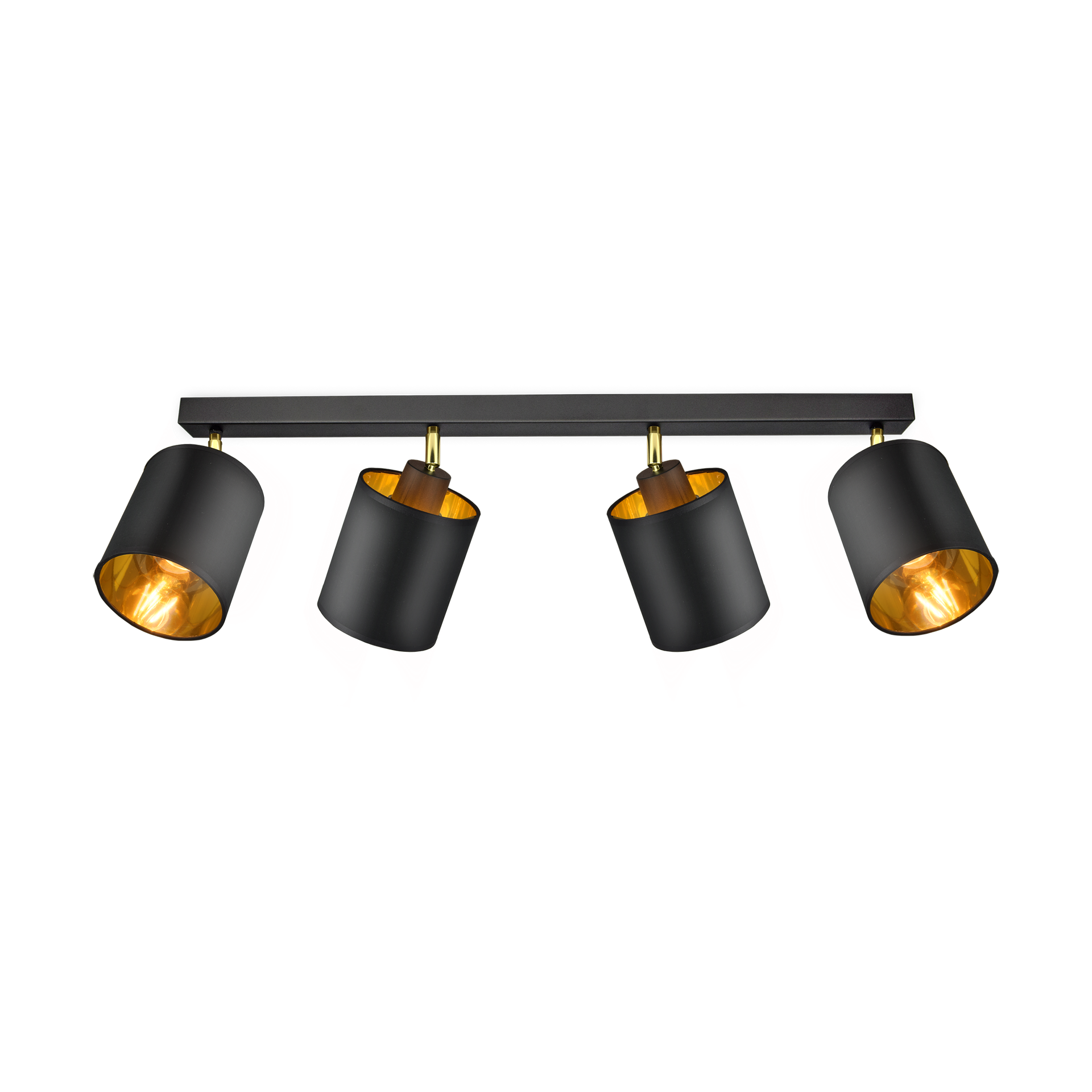 Lampa sufitowa BATI 4xE27 - czarny/złoty