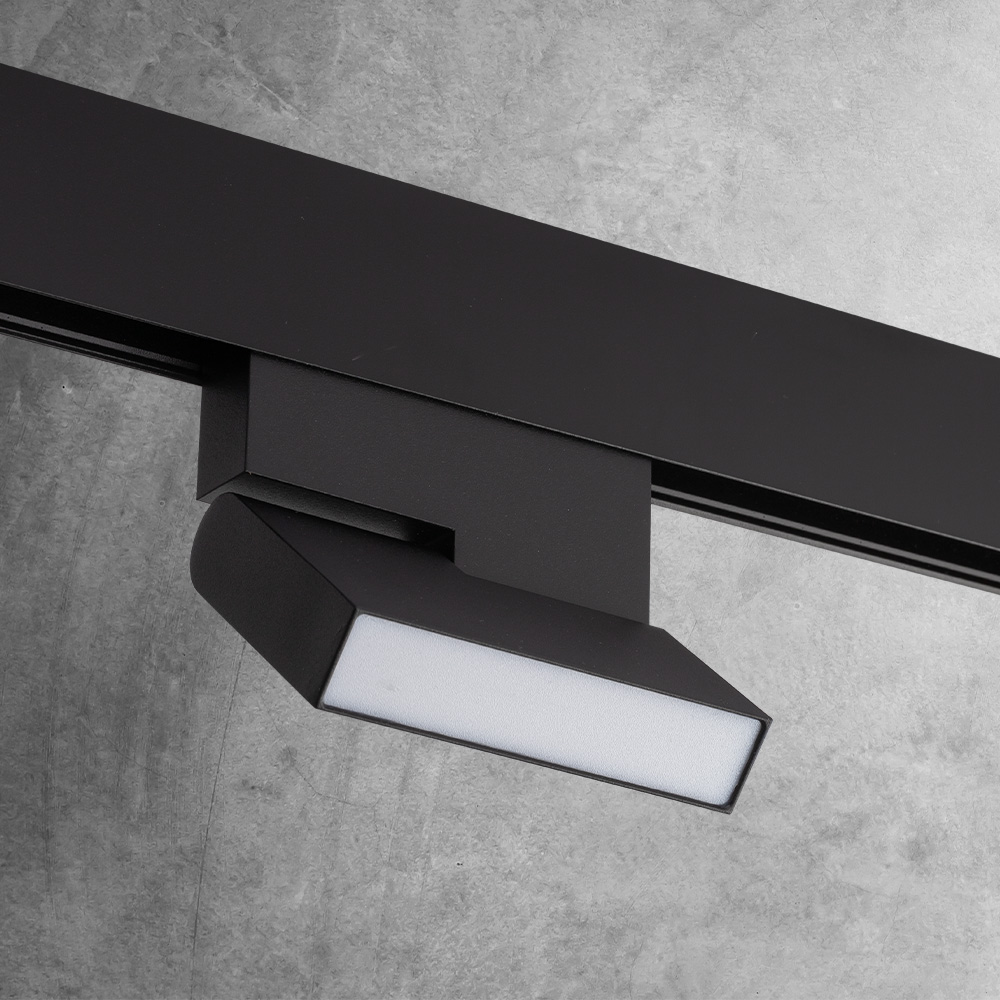 Reflektor 1-fazowy do szyny magnetycznej KOMATSU MOVE LED 12W 4000K - czarny