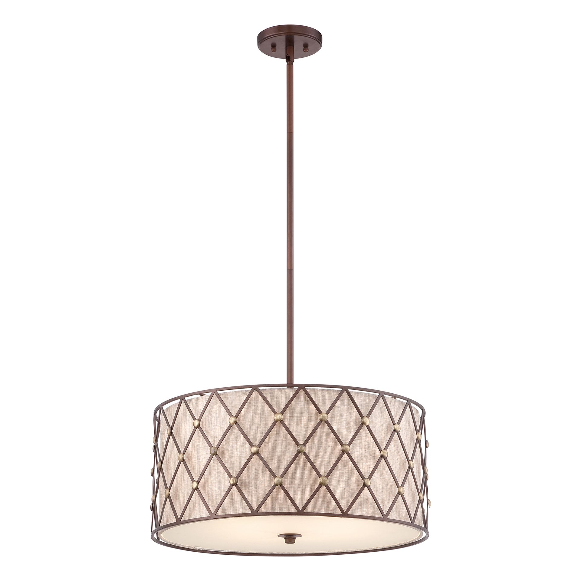 Lampa wisząca BROWN LATTICE 4xE27 - miedziany