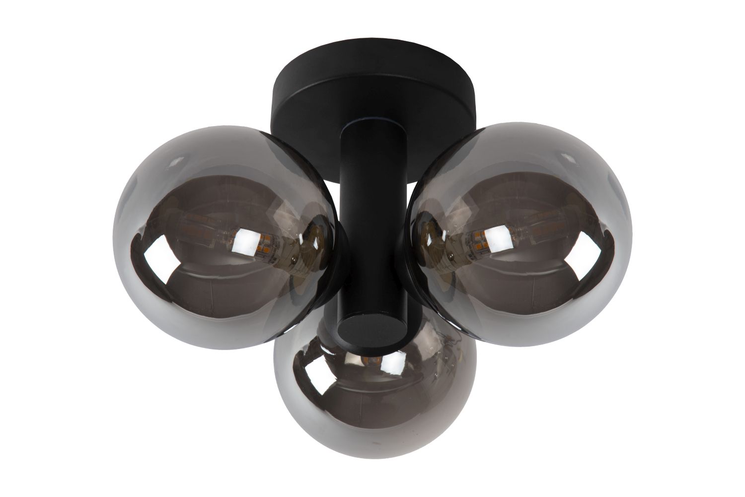 Lampa sufitowa TRUDY 3xG9 IP44 - czarny/dymiony