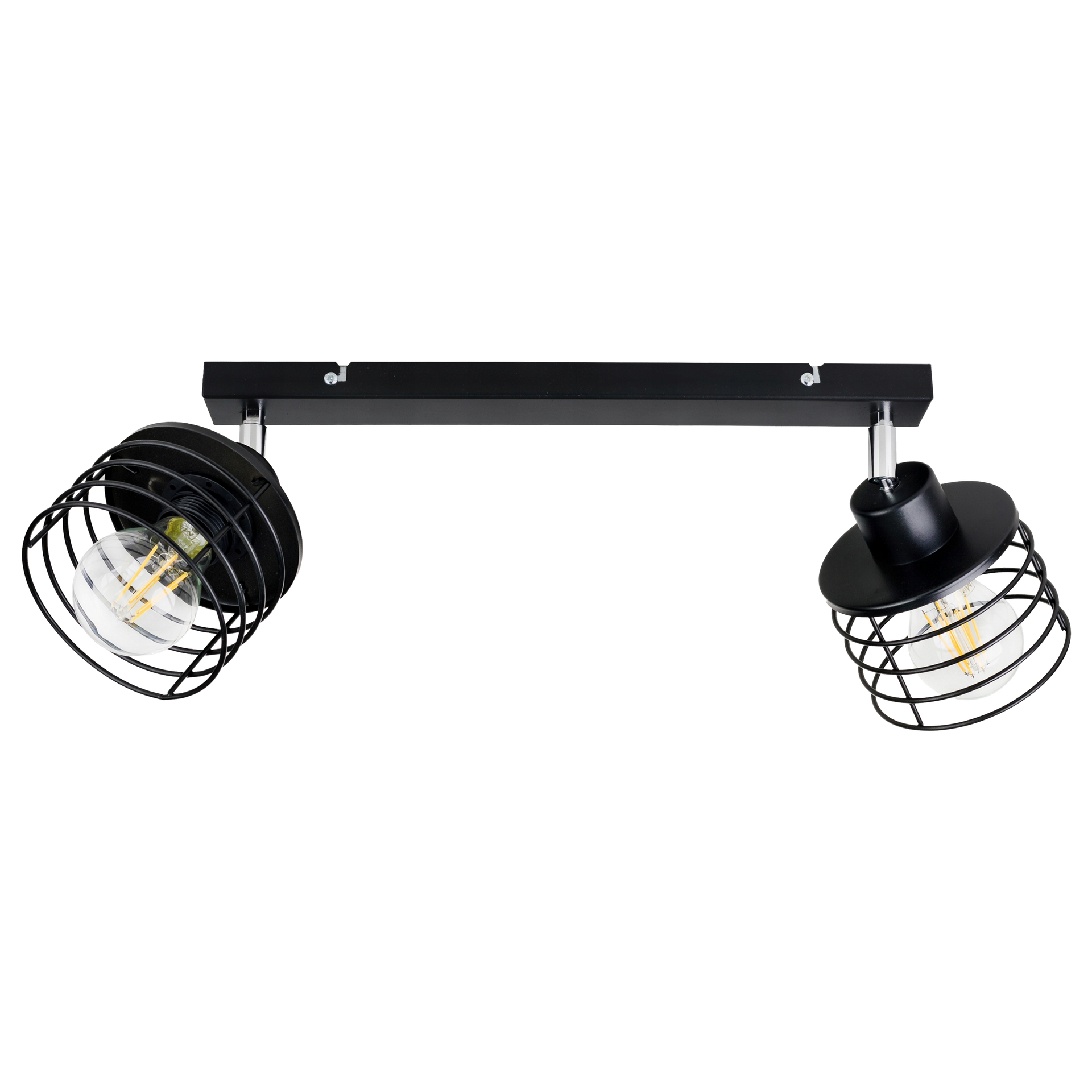 Lampa sufitowa ISLA 2xE27 - czarny