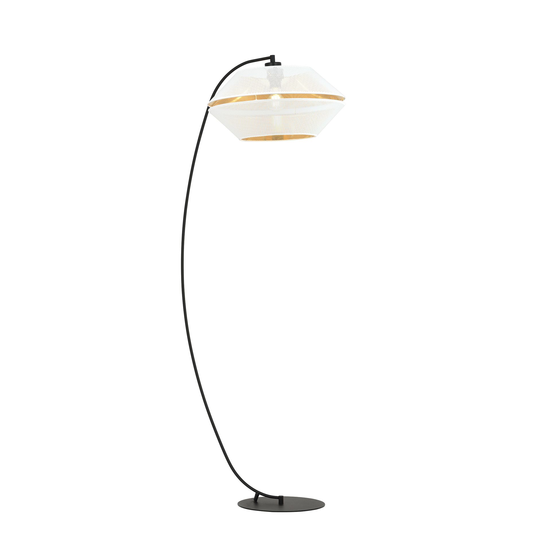 Lampa podłogowa MALIA LP E27 - biały/złoty