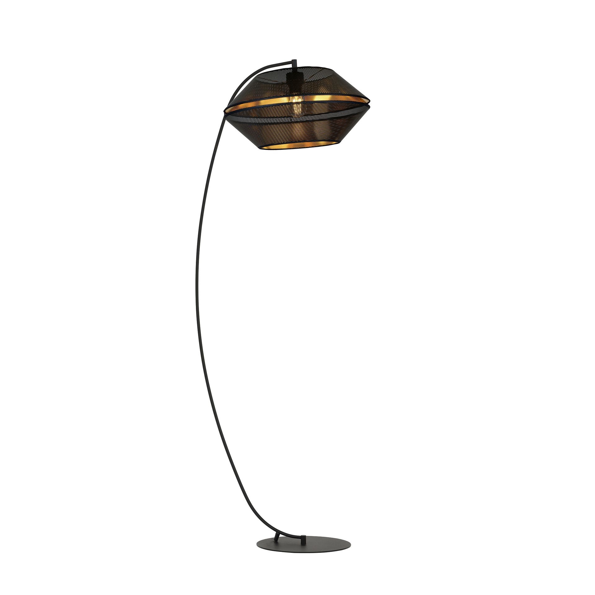 Lampa podłogowa MALIA LP E27 - czarny/złoty