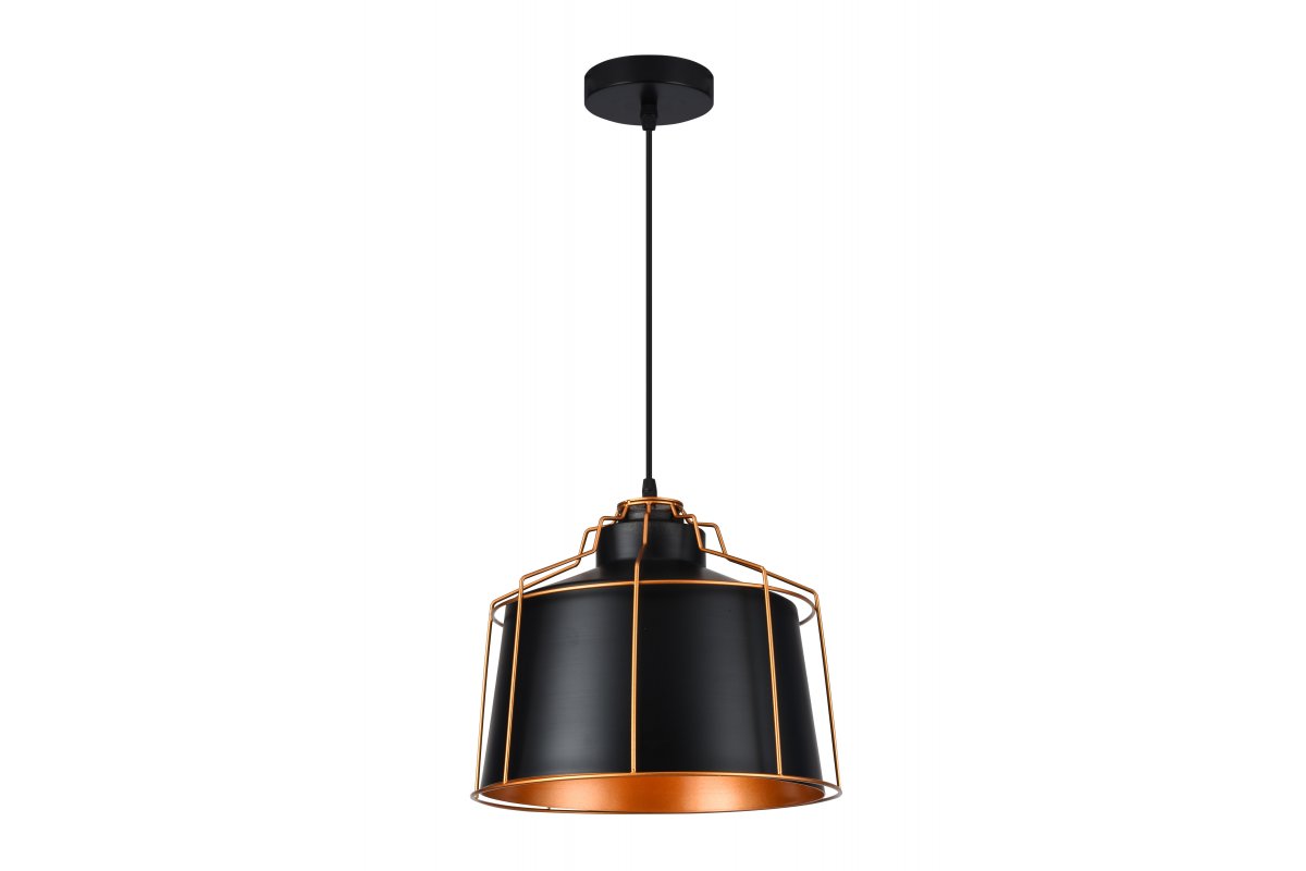 Lampa wisząca GOA E27 - czarny/złoty