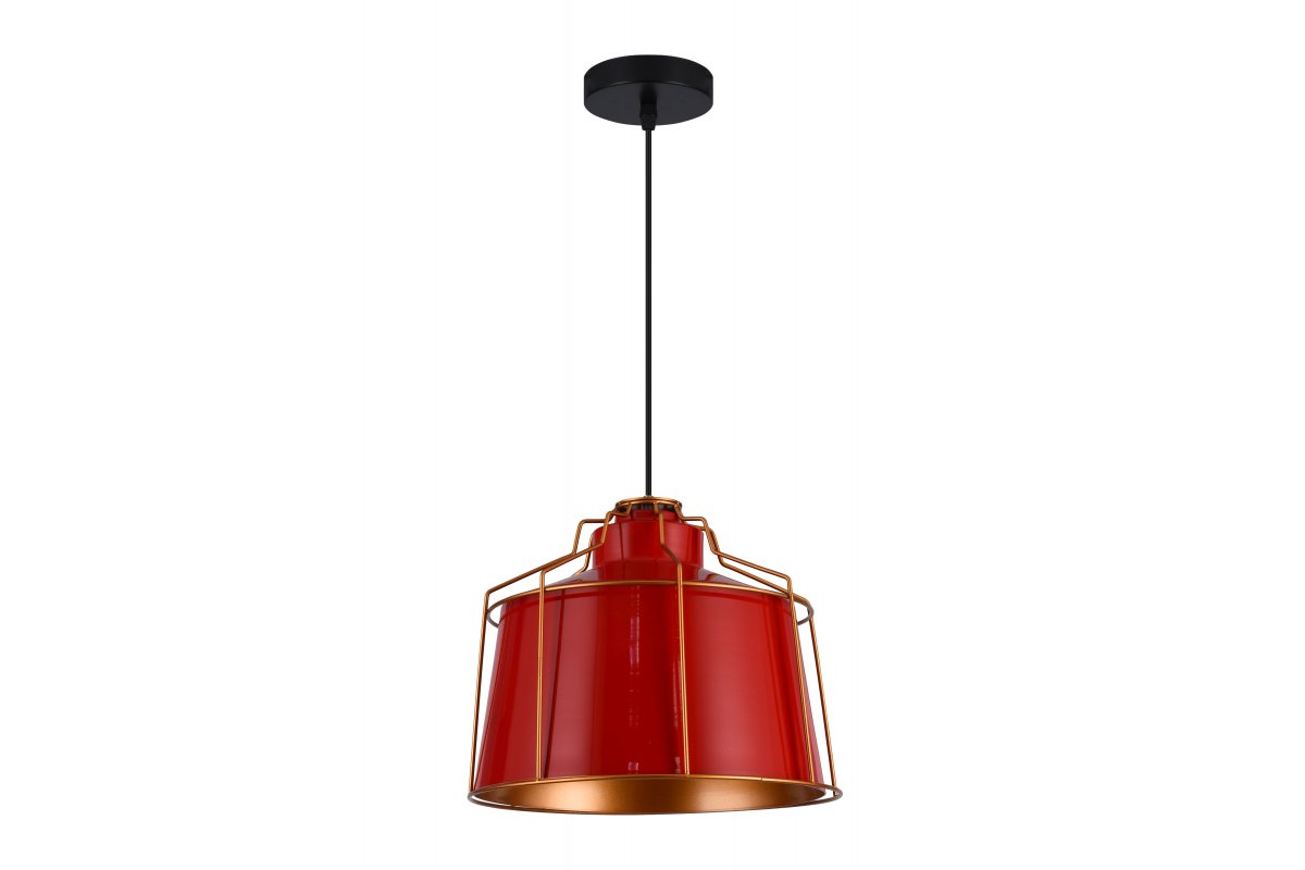 Lampa wisząca GOA E27 - czarny/czerwony