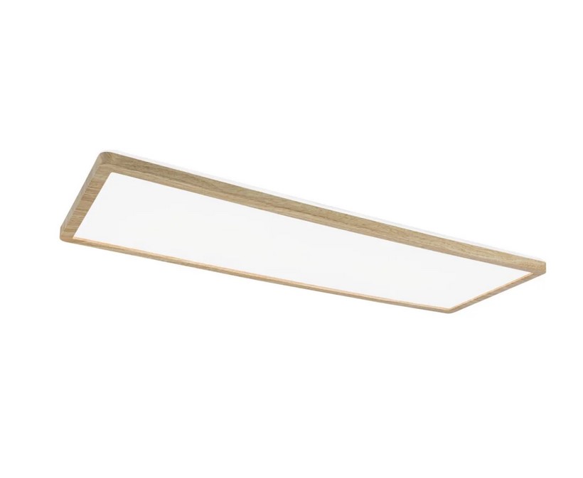 Plafon prostokątny ATRIA Wood 580x200mm LED 22W 3000K IP44 - drewno