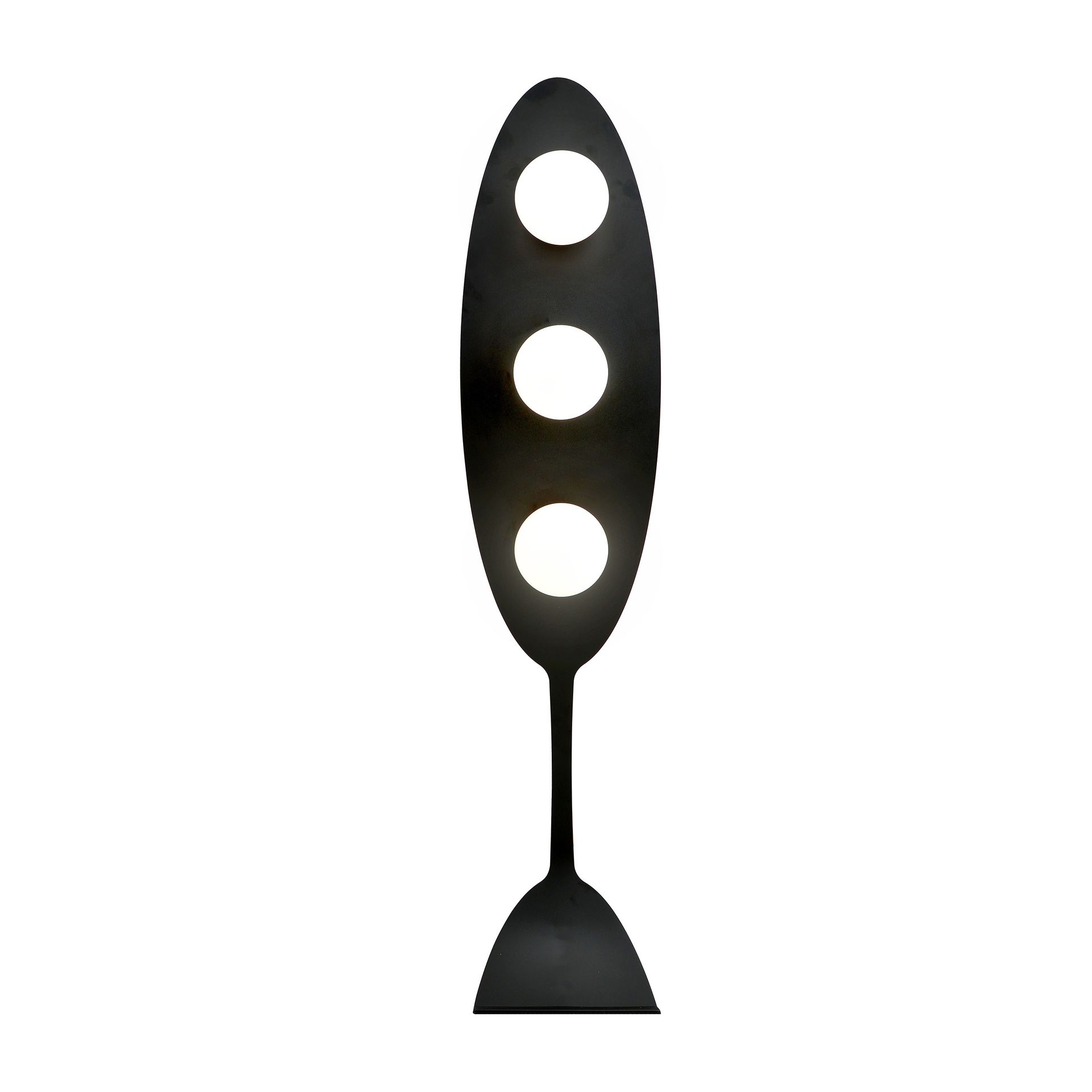 Lampa podłogowa AURA LP3 BL 3xE14 - czarny/opal
