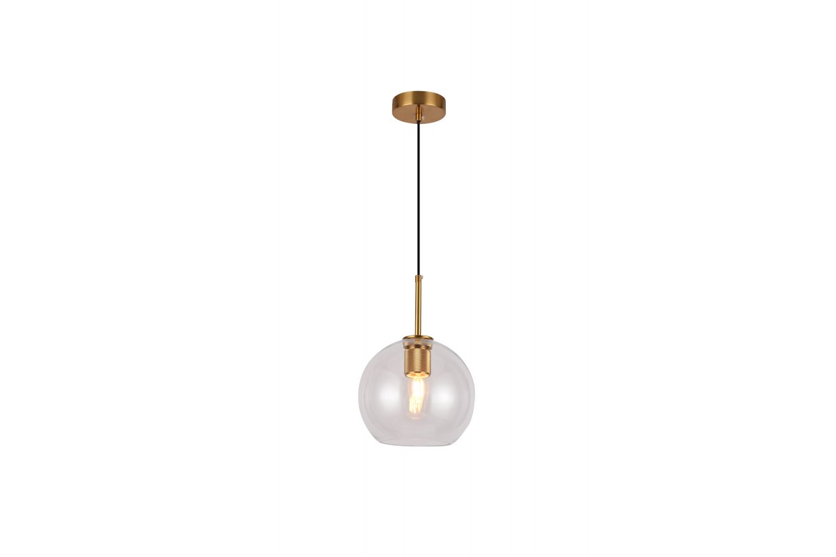 Lampa wisząca GIGLAS Ø20 E27- złoty/transparentny