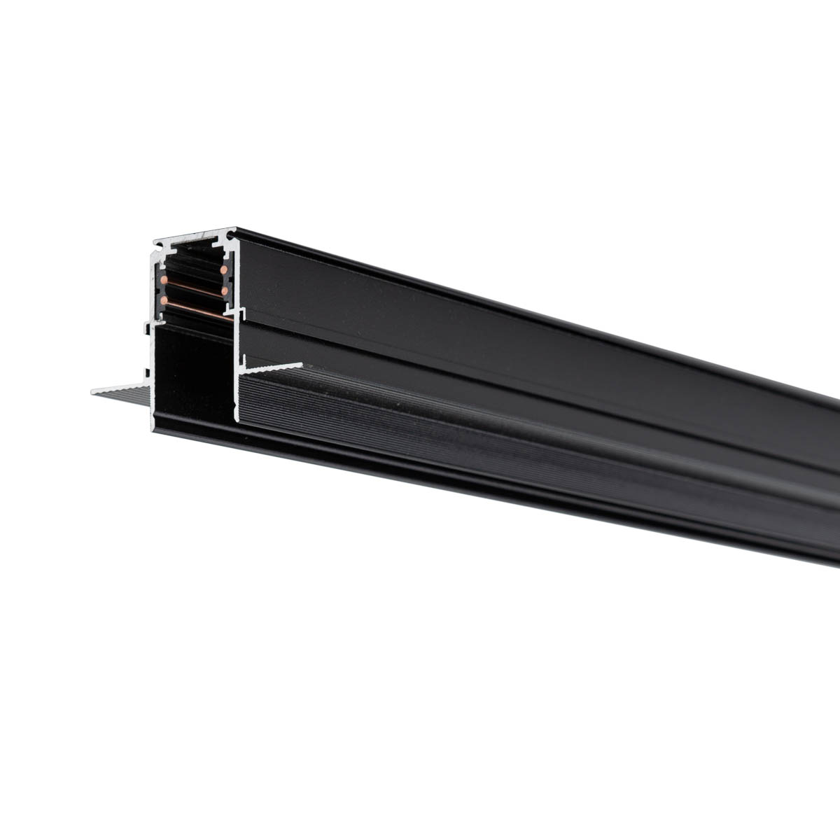 Szyna magnetyczna podtynkowa 1-fazowa ITALUX 1m 48V - czarny