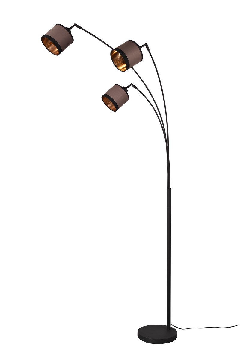 Lampa stojąca DAVOS 3xE14 - czarny/szary