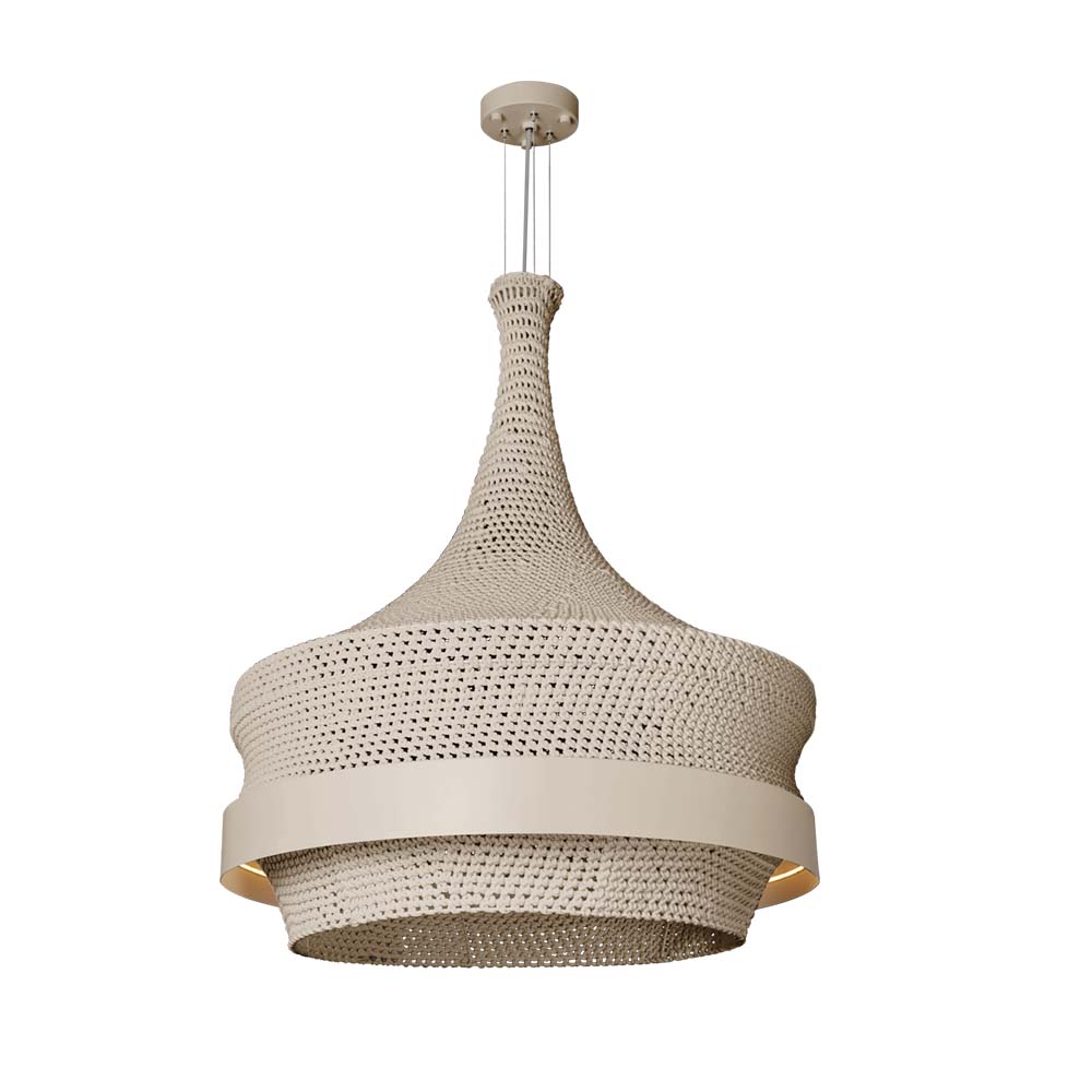 Lampa wisząca DOTA O E27+LED 23W 3000K CRI90 - beżowy struktura
