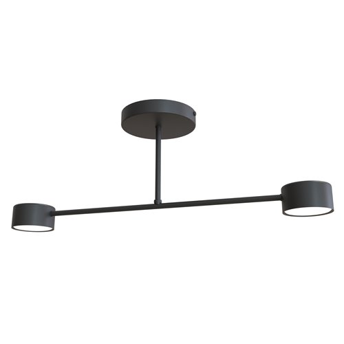 Lampa sufitowa HALO 2xGX53 - czarny