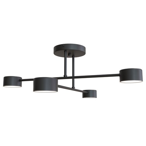 Lampa sufitowa HALO 4xGX53 - czarny