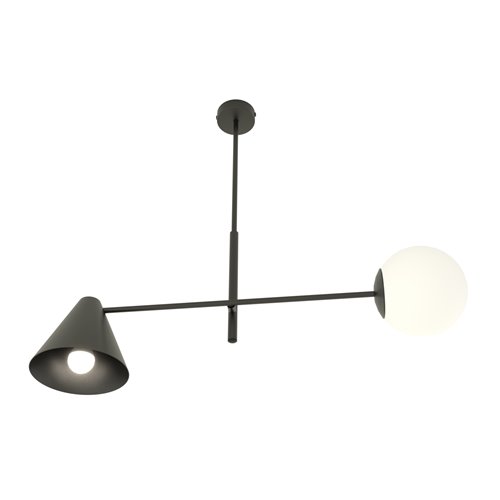 Lampa wisząca HERMES 2xE14 - czarny
