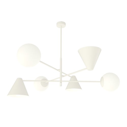 Lampa wisząca HERMES 6xE14 - biały