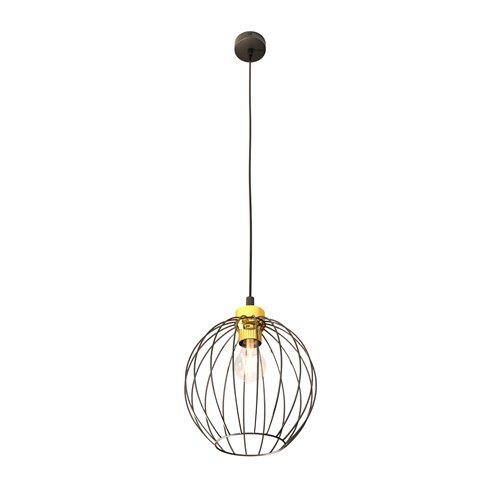 Lampa wisząca NANDO E27 - złoty/czarny