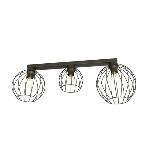 Lampa sufitowa NEST 3xE27 - czarny