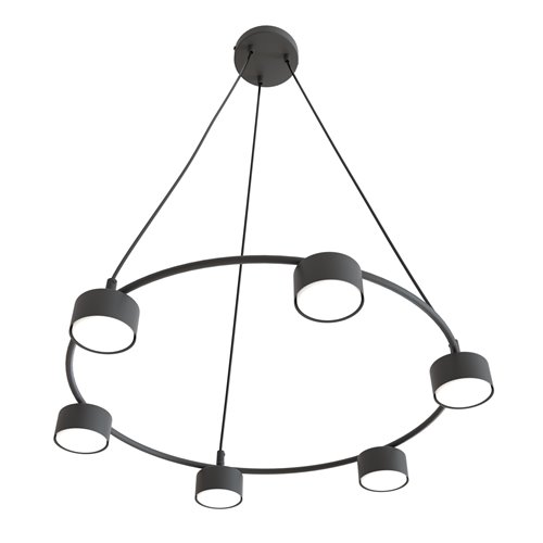 Lampa wisząca STARLIT 6XGX53 - czarny