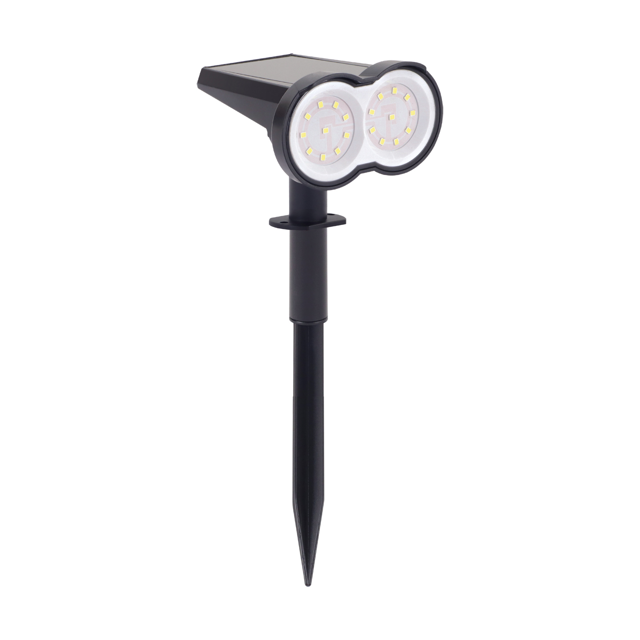 Reflektor ogrodowy solarny wbijany DUAL LED 0,8W czarny