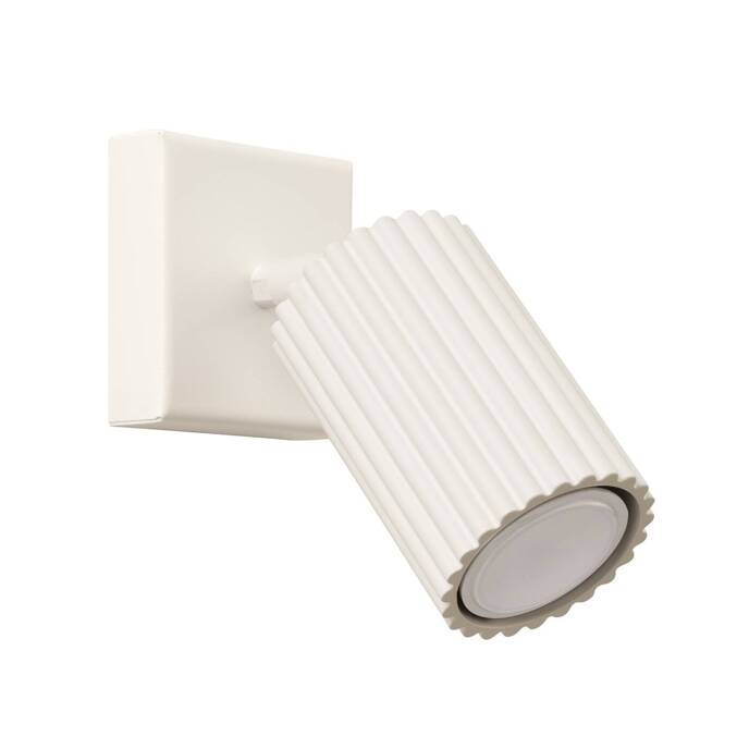 Lampa ścienna KARBON GU10 - beżowy, podstawa kwadratowa