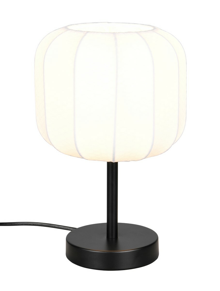 Lampa stołowa MADELINE 1xE27 - biała tkanina