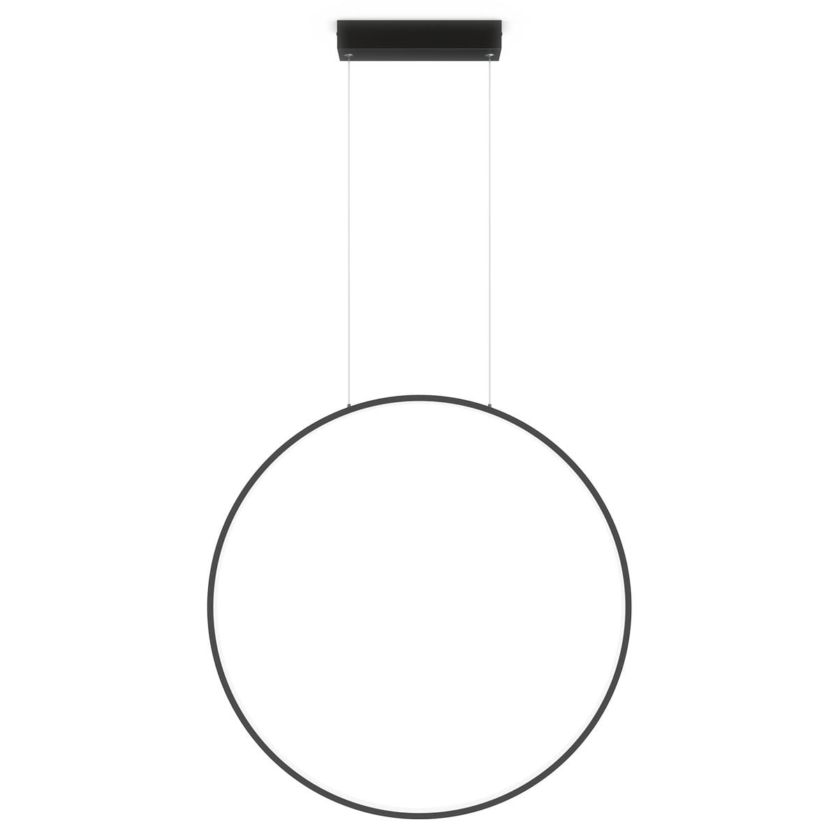 Lampa wisząca MIRROR L LED 47W CCT 3000-6000K IP44 - czarny